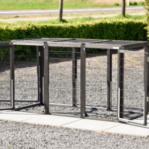 Tiergehege Functional Black hat 4 Türen