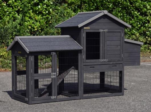 Hühnerstall Prestige Small mit Auslauf und Legenest 191x72x122cm