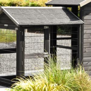 Anbau-Auslauf Space Medium Black