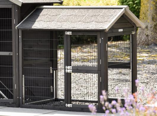 Anbau-Auslauf Space Medium Black Anti-Knabber 105x88x105 cm