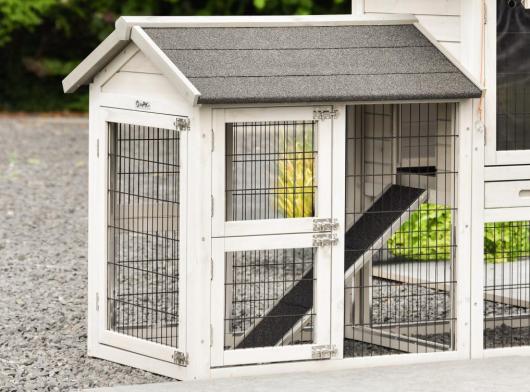 Anbau-Auslauf Space Small Light- grey 84x74x97cm