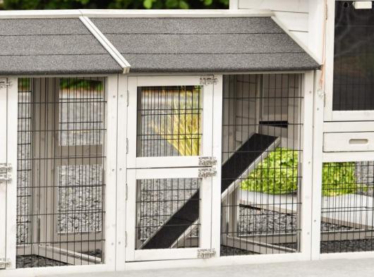 Zwischenauslauf Space Small Light-grey Nageschutz 76x59x86cm