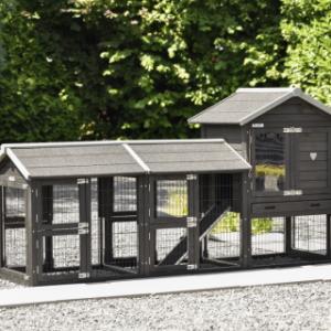 Der Kaninchenstall Prestige Small Black ist ein Erwerb für Ihre Garten