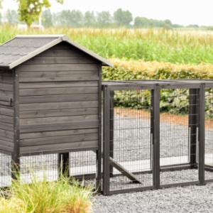 Eben gucken an der Rückseite von Kaninchenstall Prestige Medium Black