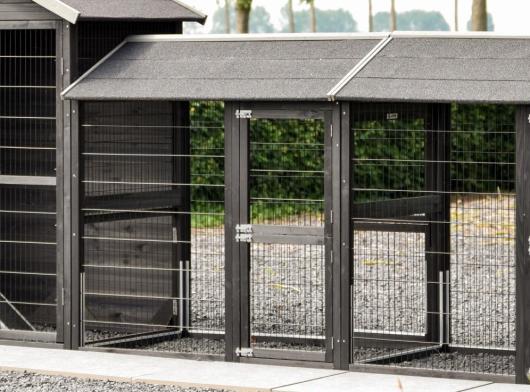 Zwischenauslauf Space Large Black Anti-Nage 125x83,5x129,6cm