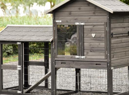 Plexiglas Isolierset · für Kaninchenstall Space Medium mit Auslauf Space Medium