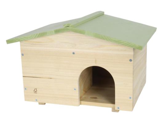Igelhaus aus Holz