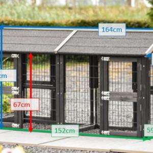 Verschiedene Abmessungen von der Katzenauslauf Space Small