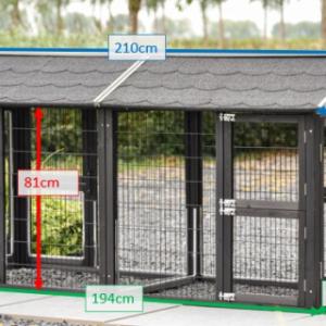 Verschiedene Abmessungen von der Katzenauslauf Space Medium Black
