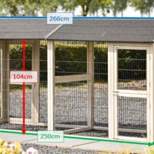 Verschiedene Abmessungen von der Katzenauslauf Space Large