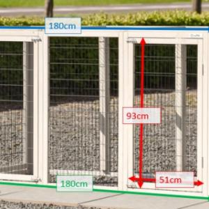 Verschiedene Abmessungen von der Tierauslauf Functional