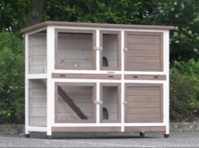 Kaninchenstall Annely mit Isolierset 155x60x120cm