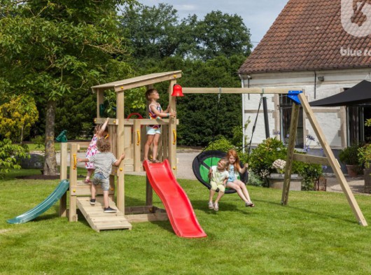 Spielgerät Cascade 90 mit Rutschen und Schaukel