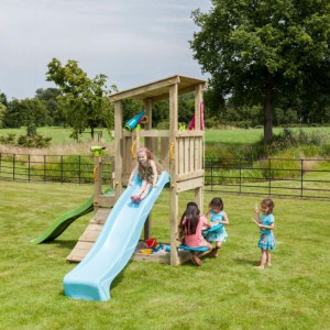 Spieltürme Cascade niedrig mit Rutschen | Blue Rabbit
