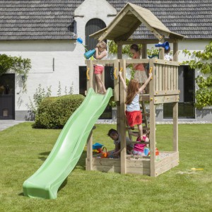 Spieltürme Pagoda niedrig mit Rutsche | Blue Rabbit