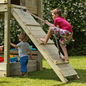 Spielgerät Beach hut wird geliefert inklusiv ein Kletterwand @ramp