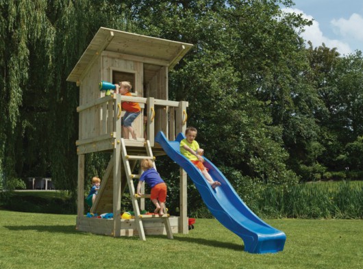 Spieltürme Beach Hut 120 mit Rutsche | Blue Rabbit