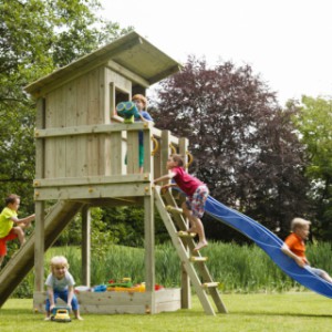 Spieltürme Beach hut | die Rutsche ist verfügbar in verschiedene Farben