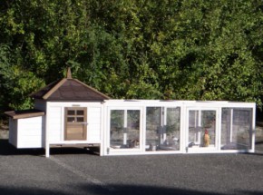 Hühnerstall Ambiance Small mit 2 Auslaufmodulen