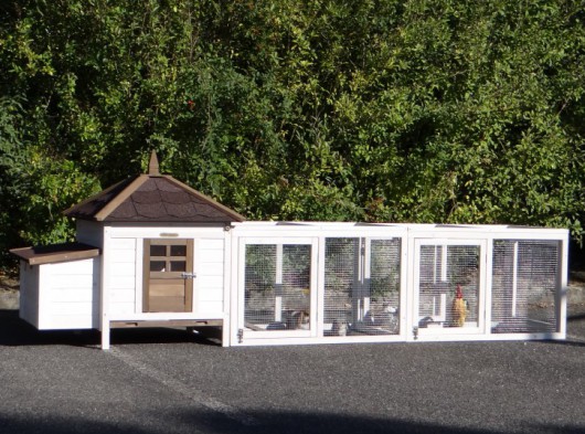 Hühnerstall Ambiance Small mit 2 Auslaufmodulen