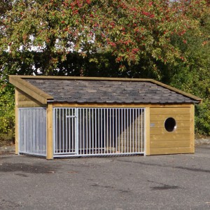 Hundezwinger Rex 3 mit Hundehütte 346x191x163cm