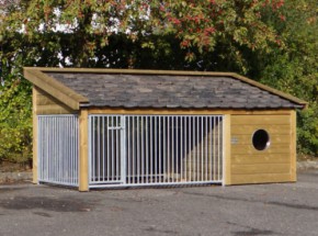 Hundezwinger Rex 3 mit Hundehütte 346x191x163cm