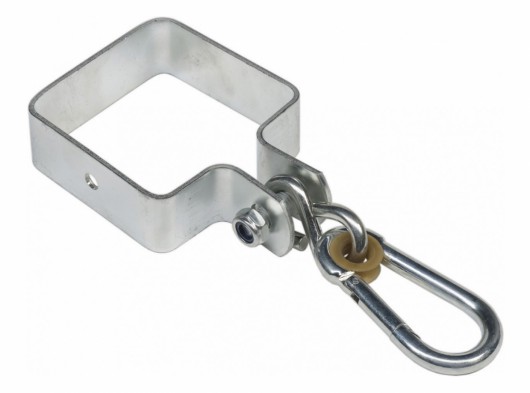 Schaukelschelle mit Karabiner 9x9cm, vierkant