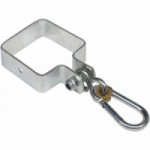 Schaukelhaken Rund Quadrat 9x9 mit Karabiner