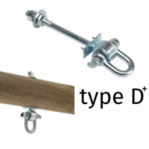 Schaukelhaken mit Platte und Spikes für extra Halt