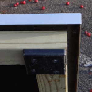 Der Terrasse ist ausgestattet mit Kunststoff Füßen
