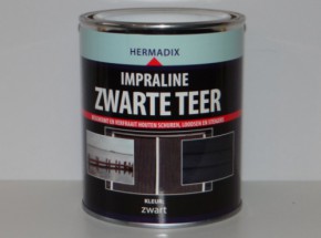 Lasur schwarzer Teer Hermadix 750ml
