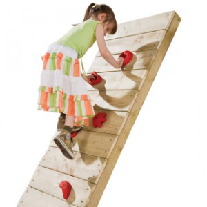Gestalten Sie Ihre eigene Kletterwand mit den fröhlich bunten Klettersteinen.