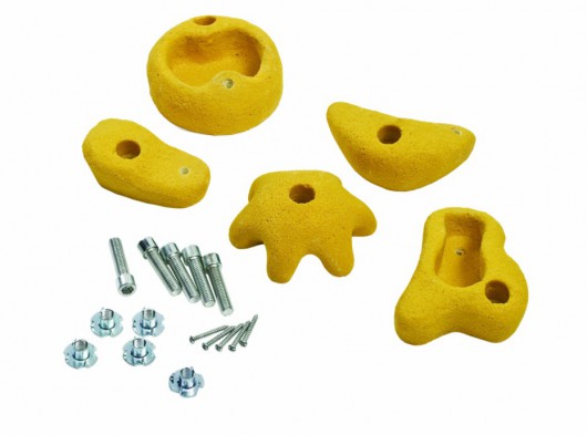 Klettersteine gelb - 5 Stück