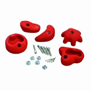 Klettersteine für Kletterwand rot