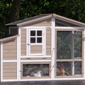 Der Stall Leah ist geeignet für 2 bis 4 Hühner