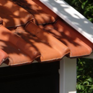 Der Schweinestall BINQ ist ausgestattet mit genützte Dachziegeln