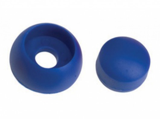 Kunststoff Bolzenabdeckung blau • Set 10 Stück