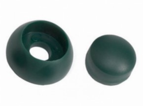 Kunststoff Bolzenabdeckung grün • Set 10 Stück