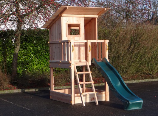 Spieltürme Beach hut 120 + Rutsche | Blue Rabbit
