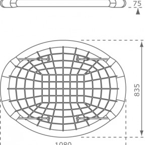 Verschiedene Abmessungen von der Nestschaukel Oval