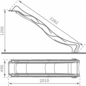 Abmessungen von die Rutsche Rex