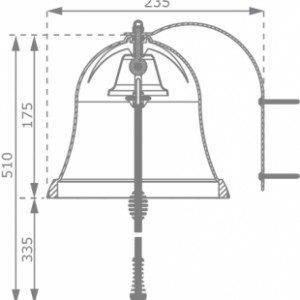 Verschiedene Abmessungen von der Glocke