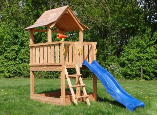 Spieltürme Pagoda 120 mit Rutsche | Blue Rabbit