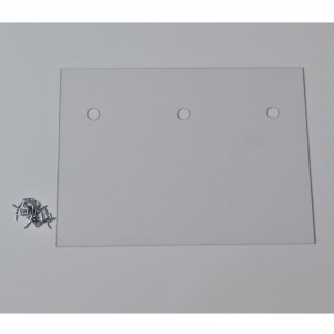 Der Plexiglasplatte wird geliefert inklusiv Befestigungsmaterial